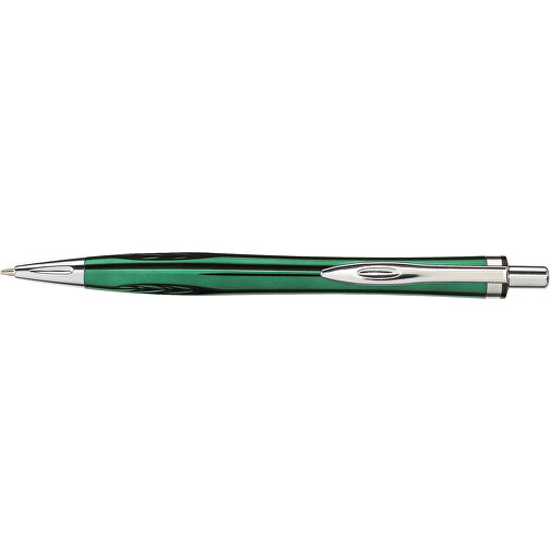 Druckkugelschreiber ASCOT , grün, Kunststoff, 14,10cm (Länge), Bild 3