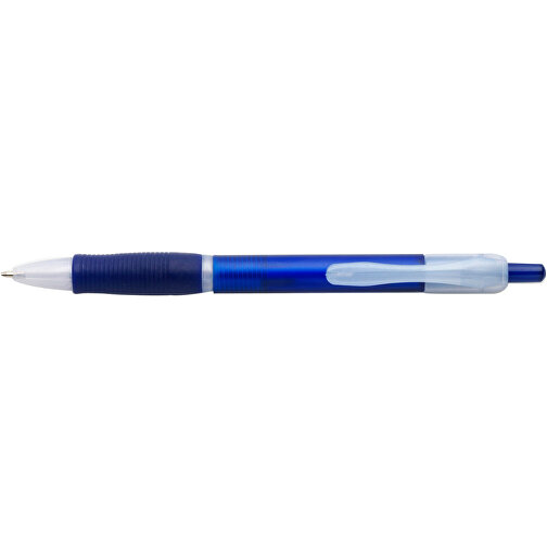 Kugelschreiber Aus Kunststoff Rosita , blau, Kautschuk, AS, , Bild 3