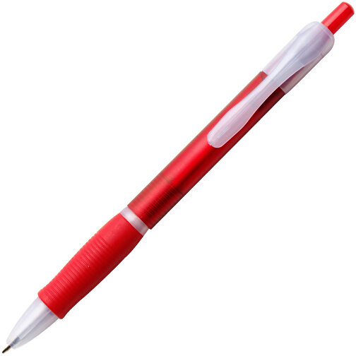 Kugelschreiber Aus Kunststoff Rosita , rot, Kautschuk, AS, , Bild 2