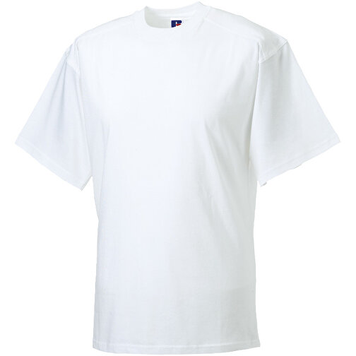 Workwear T-Shirt , Russell, weiss, 100% Baumwolle, M, , Bild 1