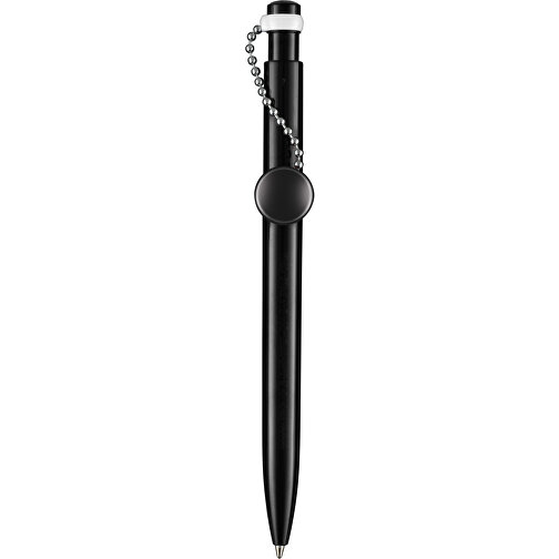 Kugelschreiber PIN PEN , Ritter-Pen, schwarz, ABS-Kunststoff, 14,50cm (Länge), Bild 1