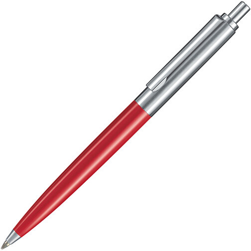 Kugelschreiber KNIGHT , Ritter-Pen, signalrot, ABS + Metall, 13,40cm (Länge), Bild 2