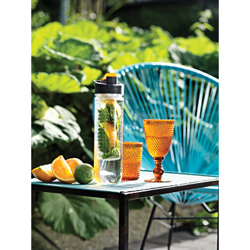 Wasserflasche Mit Aromafach, Orange , orange, Tritan, 27,50cm (Höhe), Bild 8