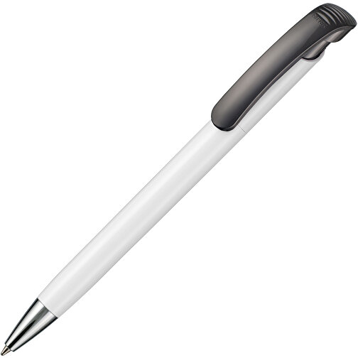 Kugelschreiber BONITA , Ritter-Pen, schwarz/weiß, ABS-Kunststoff, 14,80cm (Länge), Bild 2