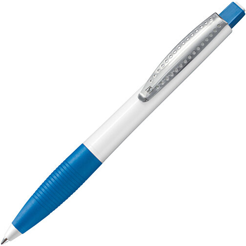 Kugelschreiber CLUB , Ritter-Pen, himmelblau/weiß, ABS-Kunststoff, 14,20cm (Länge), Bild 2