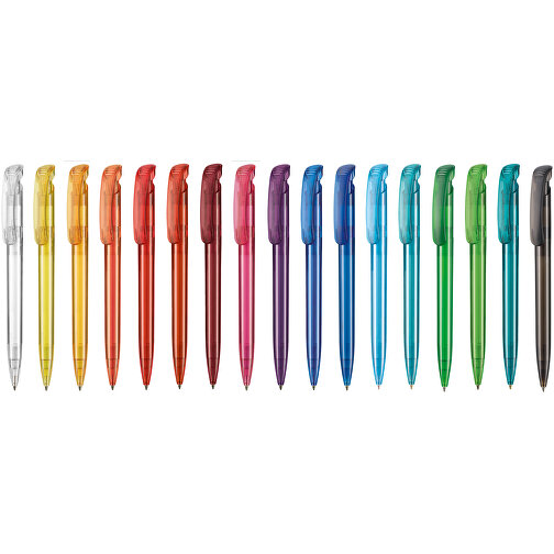 Kugelschreiber CLEAR TRANSPARENT , Ritter-Pen, limonen-grün, ABS-Kunststoff, 14,80cm (Länge), Bild 4