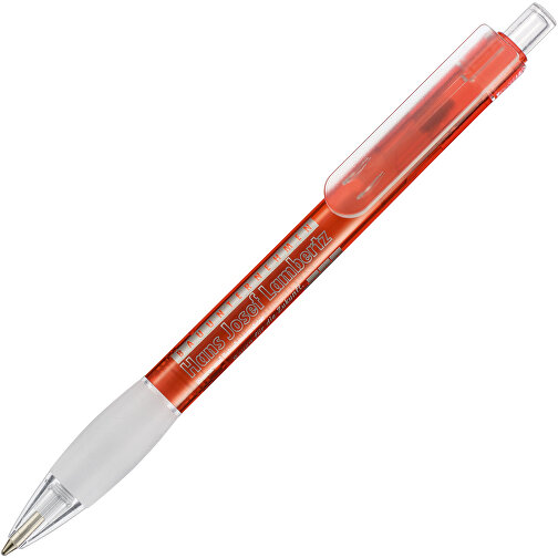 Kugelschreiber DIVA TRANSPARENT , Ritter-Pen, feuer-rot, ABS-Kunststoff, 13,60cm (Länge), Bild 2