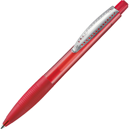 Kugelschreiber CLUB TRANSPARENT , Ritter-Pen, feuer-rot, ABS-Kunststoff, 14,20cm (Länge), Bild 2
