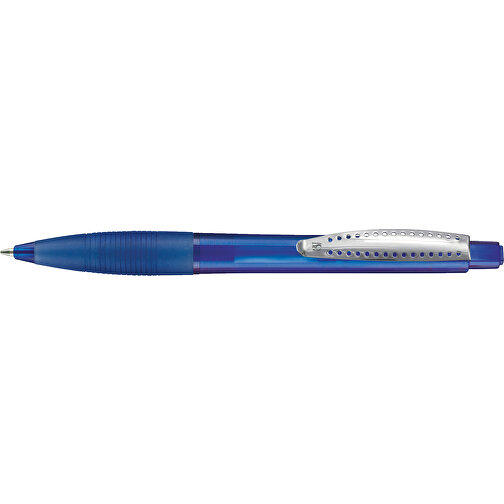 Kugelschreiber CLUB TRANSPARENT , Ritter-Pen, royal-blau, ABS-Kunststoff, 14,20cm (Länge), Bild 3