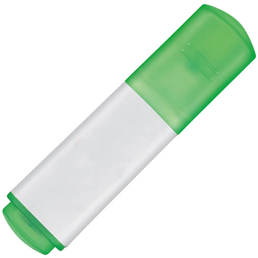 Textmarker MINISSIMO , Ritter-Pen, grün-neon/weiss, PP-Kunststoff, 6,90cm (Länge), Bild 2