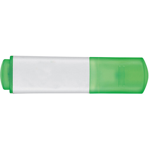 Textmarker MINISSIMO , Ritter-Pen, grün-neon/weiss, PP-Kunststoff, 6,90cm (Länge), Bild 3