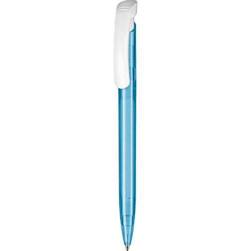 Kugelschreiber Clear Transparent S , Ritter-Pen, karibikblau, ABS-Kunststoff, 14,80cm (Länge), Bild 1