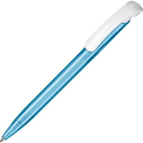 Kugelschreiber Clear Transparent S , Ritter-Pen, karibikblau, ABS-Kunststoff, 14,80cm (Länge), Bild 2