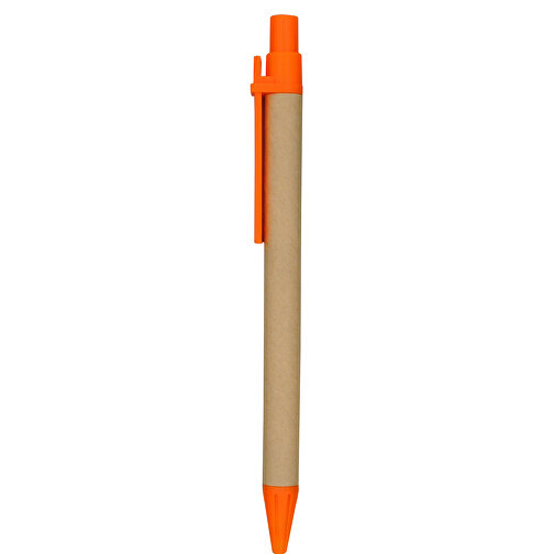 Kugelschreiber Helsinki , Promo Effects, orange, Pappe, Kunststoff, 13,80cm (Länge), Bild 2