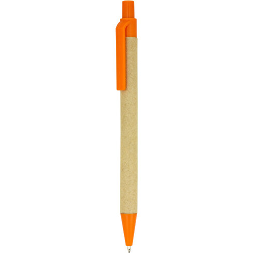 Kugelschreiber Kopenhagen , Promo Effects, orange, Pappe, Kunststoff, 13,80cm (Länge), Bild 1