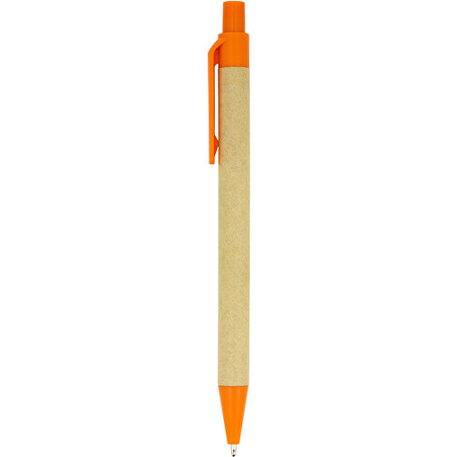 Kugelschreiber Kopenhagen , Promo Effects, orange, Pappe, Kunststoff, 13,80cm (Länge), Bild 3