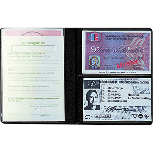 CreativDesign Identity Card Bag 'Euro' Normal Foil Black, Obraz 2