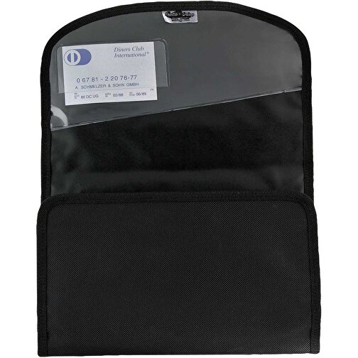 CreativDesign Wagenpapiertasche 'ColourLane' Schwarz/schwarz , schwarz / schwarz, Nylon / PU, 24,50cm x 16,50cm (Länge x Breite), Bild 2