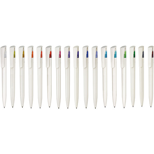 Kugelschreiber BIO-STAR , Ritter-Pen, feuer-rot, Cellulose-Kunststoff, ABS, 14,70cm (Länge), Bild 2