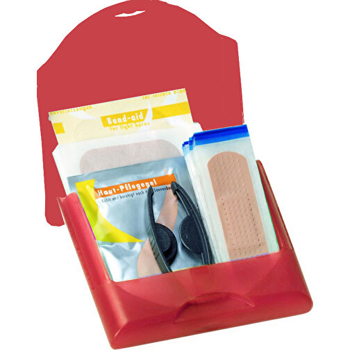 VitaBox 'First Aid' , rot gefrostet, PP, 10,70cm x 2,20cm x 10,20cm (Länge x Höhe x Breite), Bild 1