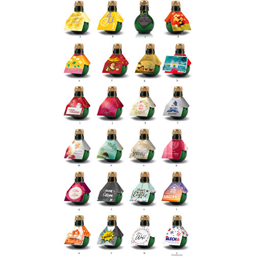 Kleinste Sektflasche Der Welt! Eigendesign - Ohne Geschenkkarton , Glas, 7,50cm x 12,00cm x 7,50cm (Länge x Höhe x Breite), Bild 2