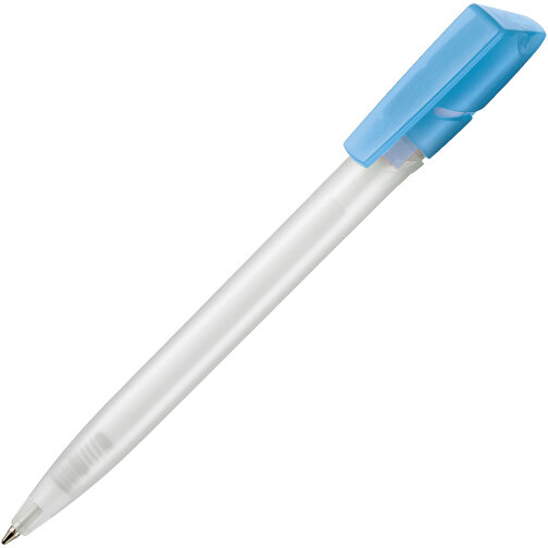 Kugelschreiber TWISTER FROZEN , Ritter-Pen, karibik-blau/weiß, ABS-Kunststoff, 14,50cm (Länge), Bild 2