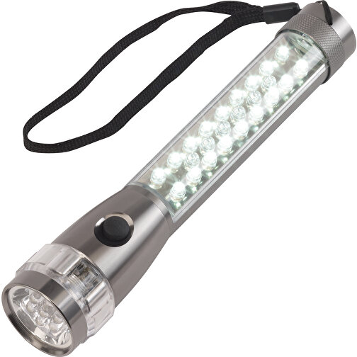 LED-Taschenlampe FLASH , anthrazit, Aluminium, 19,50cm (Höhe), Bild 2