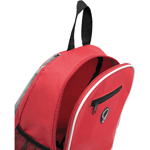 Rucksack TEC , rot, 600D Polyester, 28,50cm x 40,00cm x 17,00cm (Länge x Höhe x Breite), Bild 5