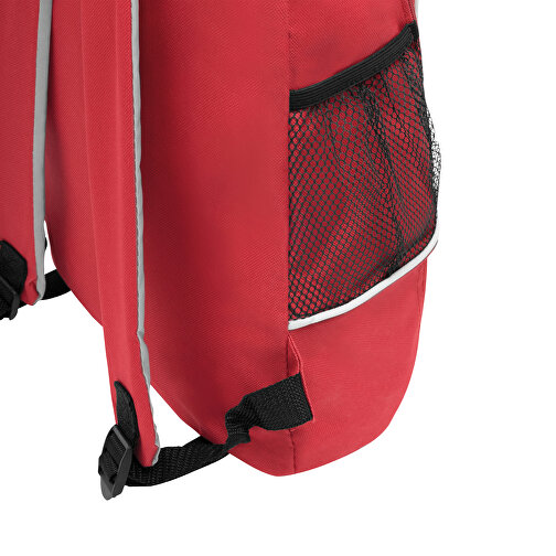 Rucksack TEC , rot, 600D Polyester, 28,50cm x 40,00cm x 17,00cm (Länge x Höhe x Breite), Bild 6