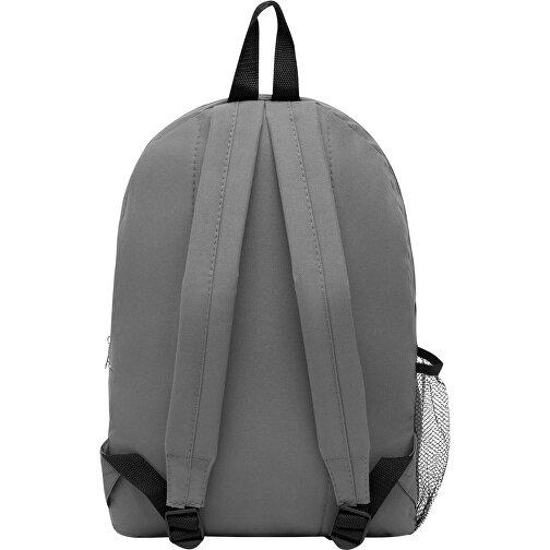 Rucksack POP , grau, schwarz, 600D Polyester, 28,50cm x 39,50cm x 15,00cm (Länge x Höhe x Breite), Bild 3