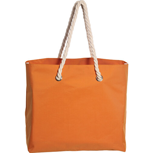 Strandtasche CAPRI , orange, 300D Polyester, 45,00cm x 35,00cm x 18,00cm (Länge x Höhe x Breite), Bild 1