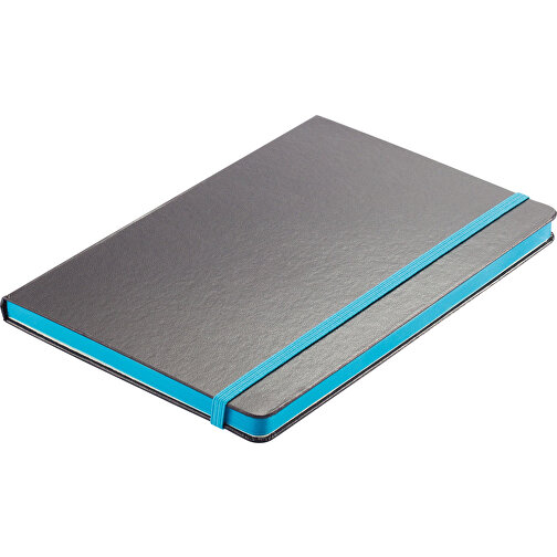 Deluxe Hardcover A5 Notizbuch Mit Coloriertem Beschnitt, Blau , blau, Papier, 1,50cm x 21,30cm (Länge x Höhe), Bild 3