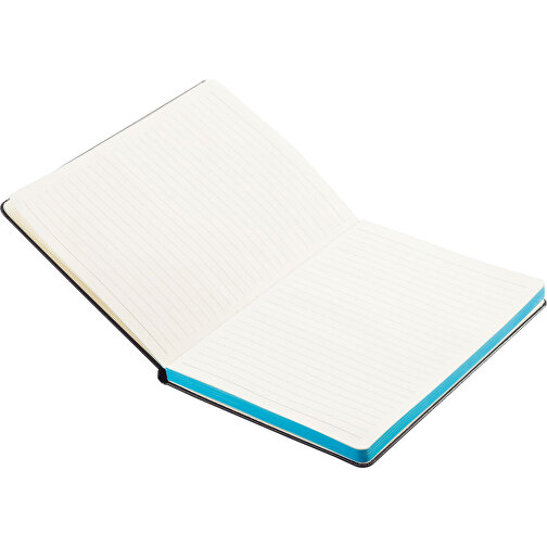 Deluxe Hardcover A5 Notizbuch Mit Coloriertem Beschnitt, Blau , blau, Papier, 1,50cm x 21,30cm (Länge x Höhe), Bild 4