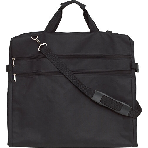 Kleidersack SMOKING , schwarz, 600D Polyester, 110,00cm x 6,00cm x 55,00cm (Länge x Höhe x Breite), Bild 1
