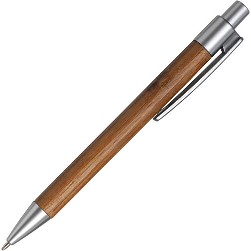 Kugelschreiber Aus Bambus Lacey , silber, ABS, Plastik, Bambus, , Bild 2