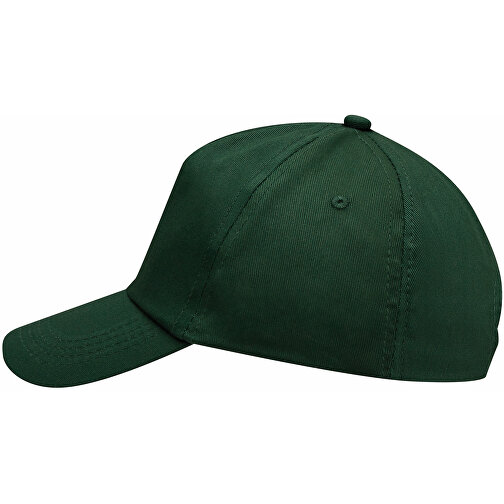 5-Panel-Cap FAVOURITE , dunkelgrün, 100% Baumwolle, 180 g/m², 1,00cm (Länge), Bild 5