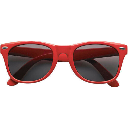 Sonnenbrille Aus Kunststoff Kenzie , rot, PVC, PC, 15,00cm x 4,60cm x 14,00cm (Länge x Höhe x Breite), Bild 1