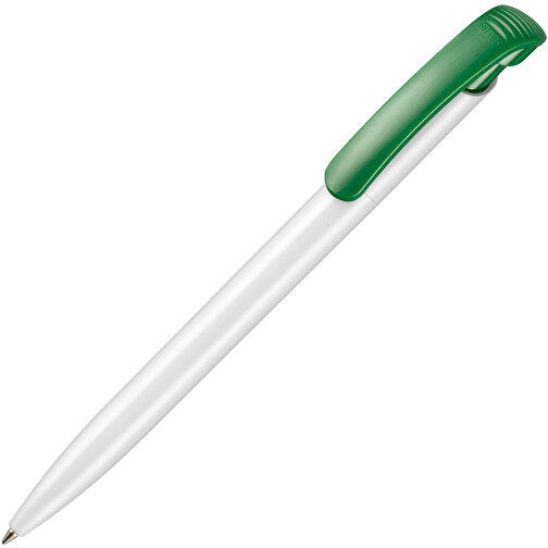 Kugelschreiber CLEAR SHINY , Ritter-Pen, minz-grün/weiß, ABS-Kunststoff, 14,80cm (Länge), Bild 2