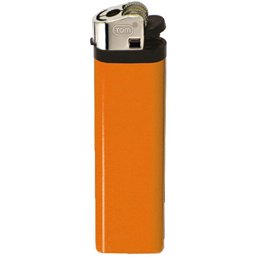 TOM® NM-1 08 Reibradfeuerzeug , Tom, orange, AS/ABS, 2,30cm x 8,00cm x 1,10cm (Länge x Höhe x Breite), Bild 1