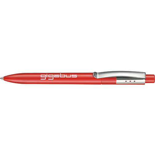 Kugelschreiber ELEGANCE , Ritter-Pen, signalrot, ABS, Metall, 14,40cm (Länge), Bild 3