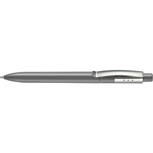 Kugelschreiber ELEGANCE , Ritter-Pen, steingrau, ABS, Metall, 14,40cm (Länge), Bild 3