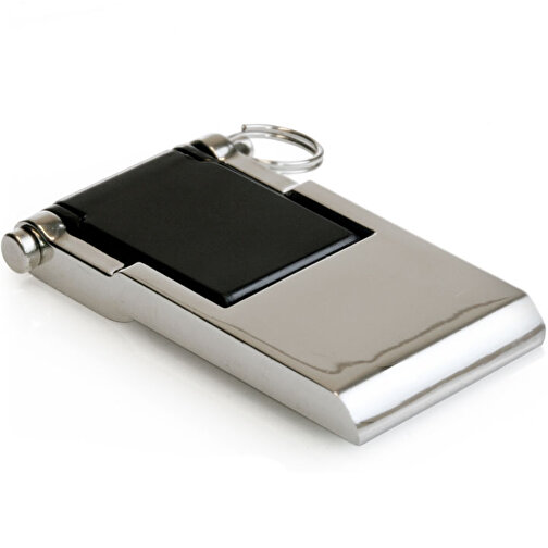 USB-Stick TINY 16GB , Promo Effects MB , silber / schwarz MB , 16 GB , Zinklegierung MB , 3 - 10 MB/s MB , 3,00cm x 0,40cm x 1,60cm (Länge x Höhe x Breite), Bild 2