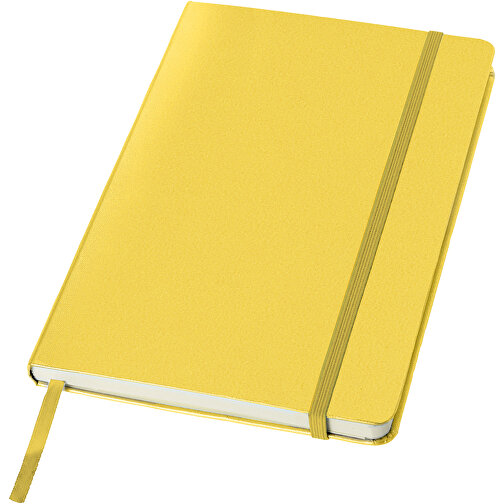 Classic A5 Hard Cover Notizbuch , gelb, Karton, Lederimitat Papier, 21,30cm x 1,50cm x 14,50cm (Länge x Höhe x Breite), Bild 1