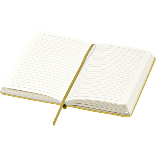 Classic A5 Hard Cover Notizbuch , gelb, Karton, Lederimitat Papier, 21,30cm x 1,50cm x 14,50cm (Länge x Höhe x Breite), Bild 5