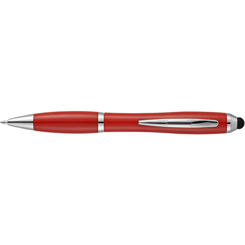 Nash Stylus Kugelschreiber Mit Farbigem Griff Und Schaft , rot, ABS Kunststoff, 13,70cm (Länge), Bild 3