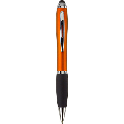 Kugelschreiber Aus Kunststoff Lana , orange, ABS, Plastik, Metall, Kautschuk, 13,30cm (Höhe), Bild 1