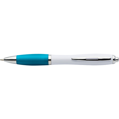 Kugelschreiber Aus Kunststoff Swansea , hellblau, ABS, Plastik, Metall, 14,20cm (Höhe), Bild 3