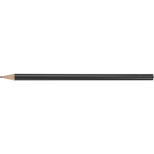 Bleistift, Lackiert, Rund , schwarz, Holz, 17,50cm x 0,70cm x 0,70cm (Länge x Höhe x Breite), Bild 3
