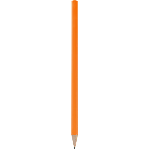 Bleistift, Lackiert, Rund , orange, Holz, 17,50cm x 0,70cm x 0,70cm (Länge x Höhe x Breite), Bild 1