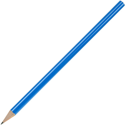 Bleistift, Lackiert, Rund , blau, Holz, 17,50cm x 0,70cm x 0,70cm (Länge x Höhe x Breite), Bild 2